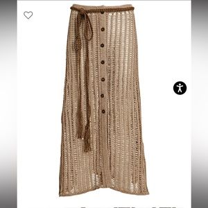 Solid & Striped Crochet Vivienne Midi Skirt